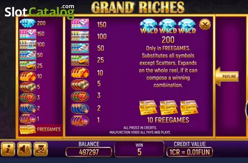 Скрин5. Grand Riches (3x3) слот