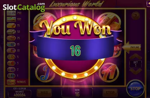 Скрин8. Luxurious World (Pull Tabs) слот