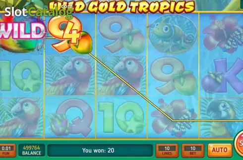 Скрин4. Wild Gold Tropics слот