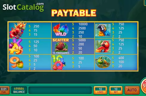 Скрин6. Wild Gold Tropics слот