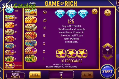 Скрин6. Game of Rich (Pull Tabs) слот