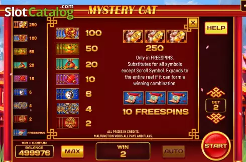 Скрин6. Mystery Cat (3x3) слот