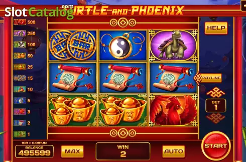 Скрин4. Turtle and Phoenix (3x3) слот