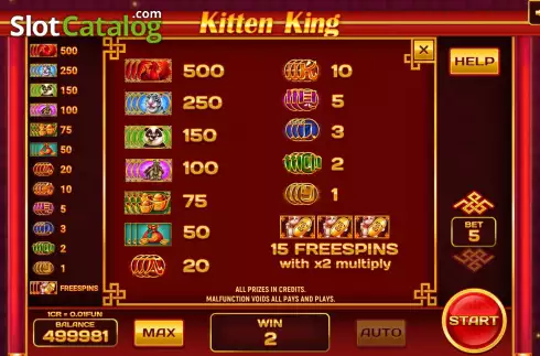 Скрин9. Kitten King (Pull Tabs) слот