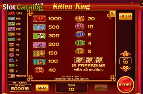 Скрин9. Kitten King (3x3) слот