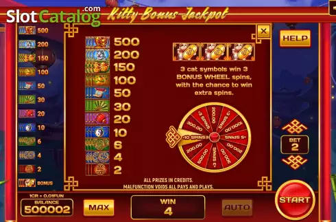 Скрин9. Kitty Bonus Jackpot (3x3) слот