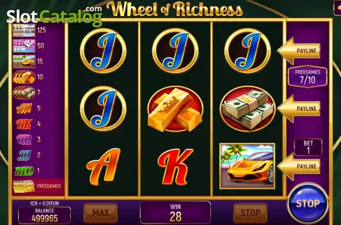 Скрин7. Wheel of Richness (3x3) слот