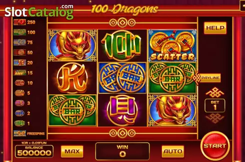 Скрин2. 100 Dragons (Pull Tabs) слот