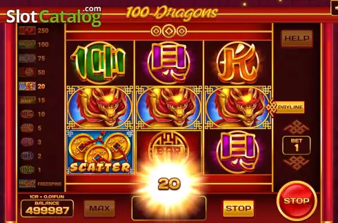 Скрин5. 100 Dragons (Pull Tabs) слот
