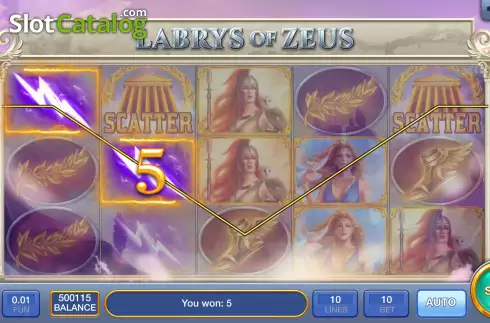 Скрин3. Labrys Of Zeus слот