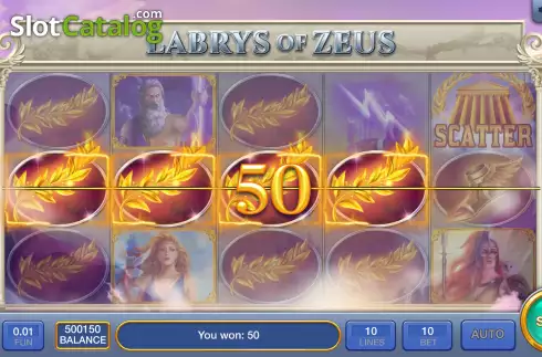 Скрин6. Labrys Of Zeus слот
