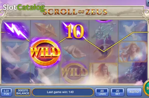 Скрин3. Scroll Of Zeus слот