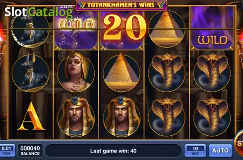 Скрин3. Tutankhamens Wins слот