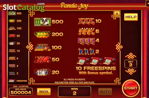 Скрин9. Panda Joy (3x3) слот