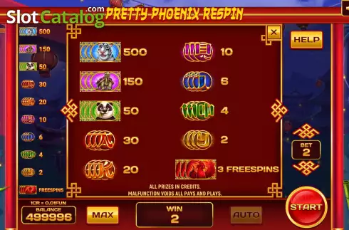 Скрин6. Pretty Phoenix Respin (3x3) слот