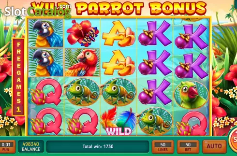 Скрин7. Wild Parrot Bonus слот