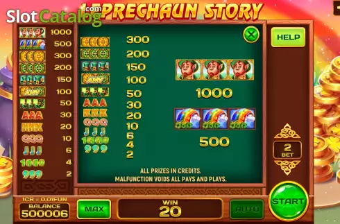 Скрин6. Leprechaun Story (3x3) слот