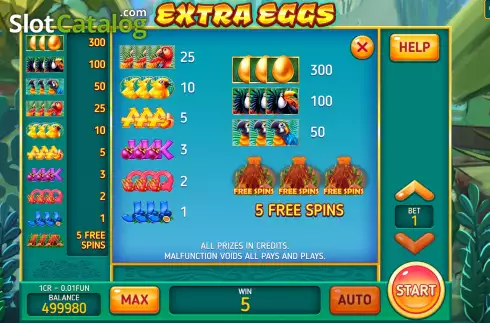 Скрин6. Extra Eggs (Pull Tabs) слот