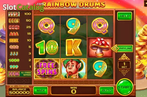 Скрин2. Rainbow Drums (Pull Tabs) слот