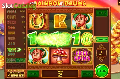 Скрин4. Rainbow Drums (Pull Tabs) слот