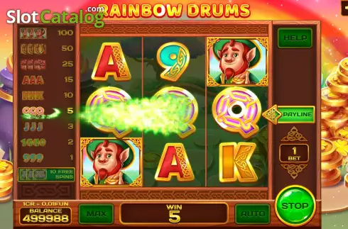 Скрин5. Rainbow Drums (Pull Tabs) слот