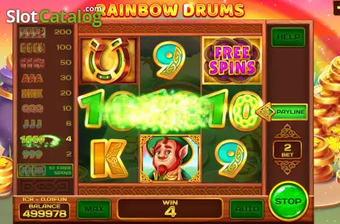 Скрин3. Rainbow Drums (3x3) слот