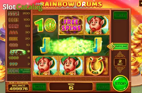 Скрин4. Rainbow Drums (3x3) слот