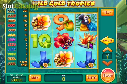 Скрин2. Wild Gold Tropics (Pull Tabs) слот