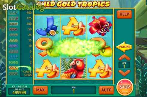 Скрин3. Wild Gold Tropics (Pull Tabs) слот