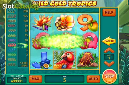 Скрин5. Wild Gold Tropics (Pull Tabs) слот