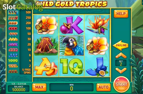 Скрин2. Wild Gold Tropics (3x3) слот