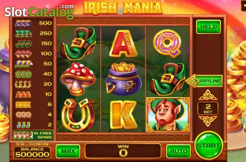 Скрин2. Irish Mania (Pull Tabs) слот