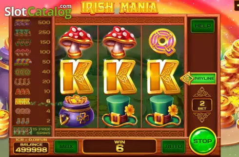 Скрин4. Irish Mania (Pull Tabs) слот