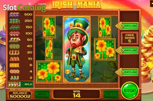 Скрин7. Irish Mania (Pull Tabs) слот