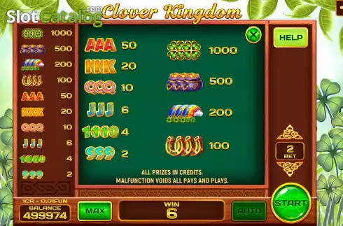 Скрин6. Clover Kingdom (3x3) слот
