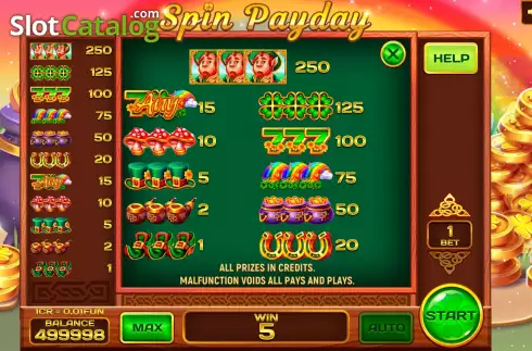 Скрин6. Spin Payday (Pull Tabs) слот