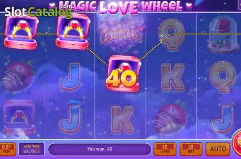 Скрин4. Magic Love Wheel слот