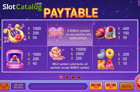 Скрин7. Magic Love Wheel слот