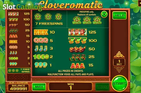 Скрин6. Cloveromatic (3x3) слот