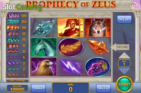 Скрин2. Prophecy Of Zeus (Pull Tabs) слот