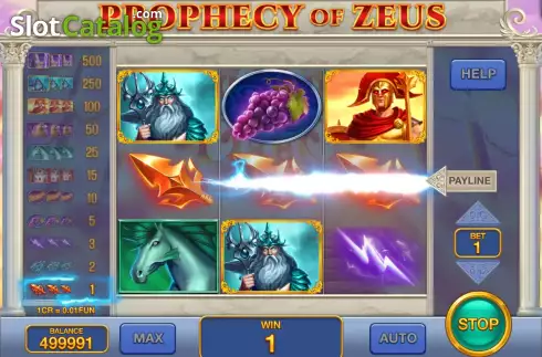 Скрин3. Prophecy Of Zeus (Pull Tabs) слот