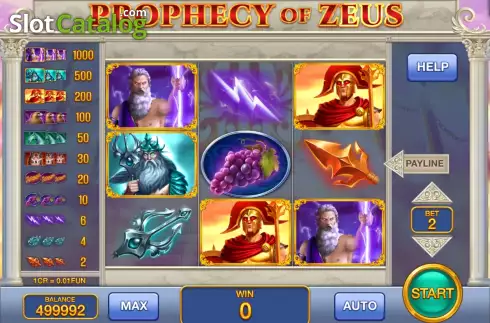 Скрин2. Prophecy Of Zeus (3x3) слот
