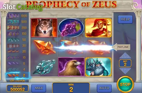 Скрин3. Prophecy Of Zeus (3x3) слот