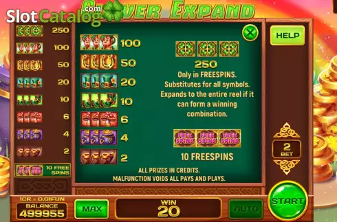 Скрин6. Clover Expand (Pull Tabs) слот