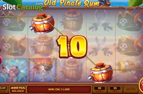 Скрин3. Old Pirate Rum слот