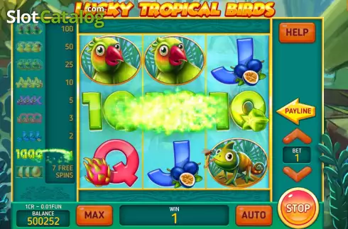 Скрин3. Lucky Tropical Birds (Pull Tabs) слот