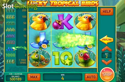 Скрин4. Lucky Tropical Birds (3x3) слот