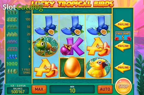 Скрин6. Lucky Tropical Birds (3x3) слот