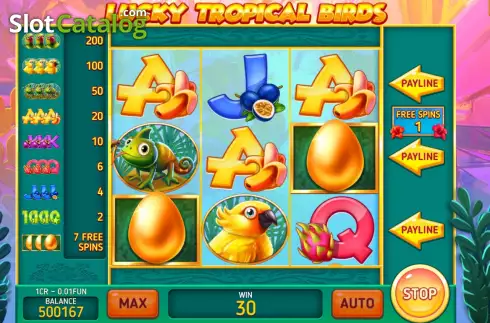 Скрин7. Lucky Tropical Birds (3x3) слот