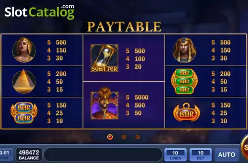 Скрин7. Cleopatra's Ritual слот